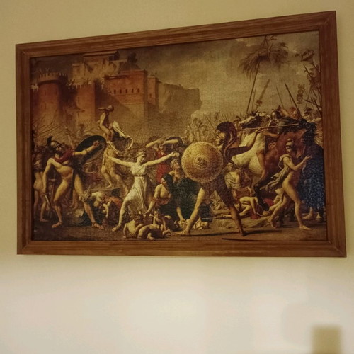 Handmade puzzle frame new, ready in frame