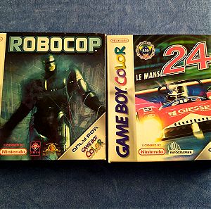 Gameboy Color RoboCop + Le mans 24 hours