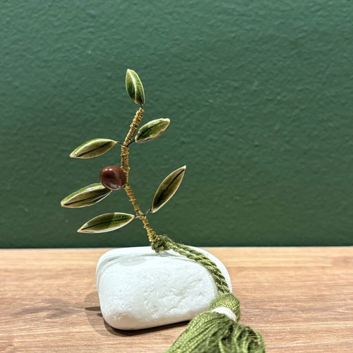 Decorative olive branch new, table symbol of good luck
