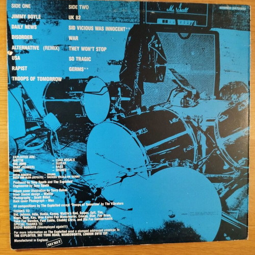 The Exploited Troops of Tomorrow vinyl used, punk
