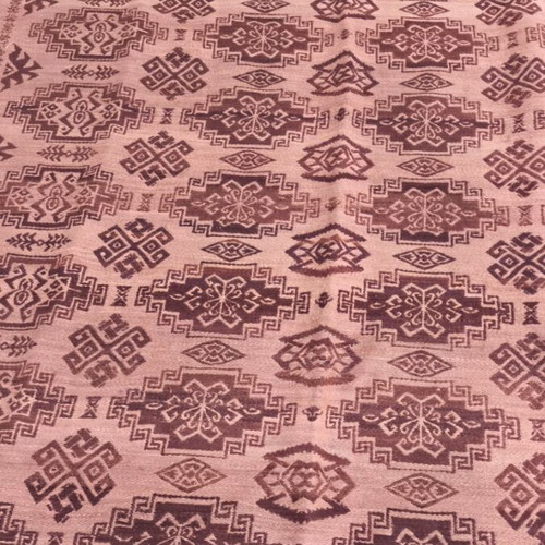 Handmade wool rug used 2.37 x 2.34 m