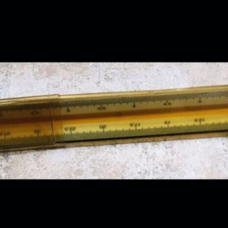 Geometric drawing tools set like new, Kangaro logarithmic ruler 30 cm