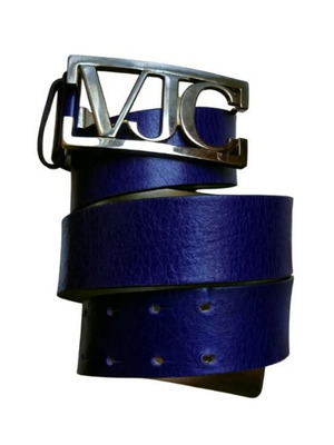 Versace Jeans Couture leather belt used, purple, size 110