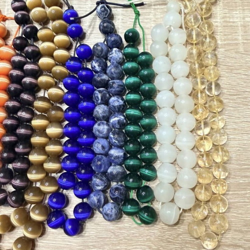 Glass beads semi-precious and bone like new for komboloi or necklace