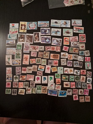 Vintage stamp collection used, Greece and 40+ countries bulk lot