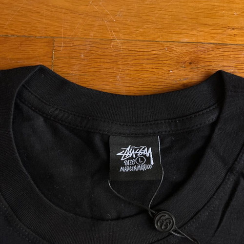 Stussy Surfer Tee new, size M-L, black