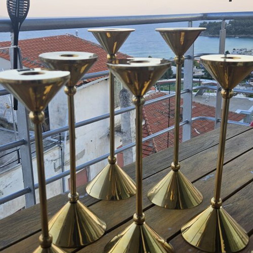 Bronze candlesticks, single or pack