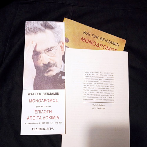 Walter Benjamin Monodromos like new, Agra editions with insert and bookmark