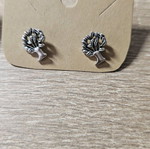 Earrings new, silver