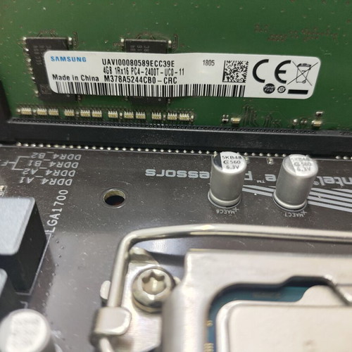 Gigabyte B660 DS3H DDR4 motherboard with i3-12100f and 4GB DDR4 RAM like new