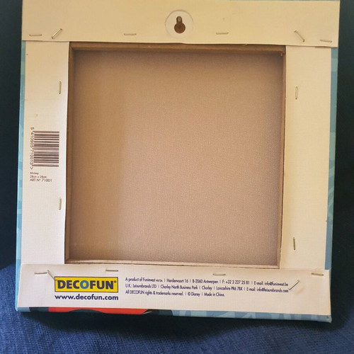 Mickey Mouse Art Print like new, 28x28 cm, wooden frame