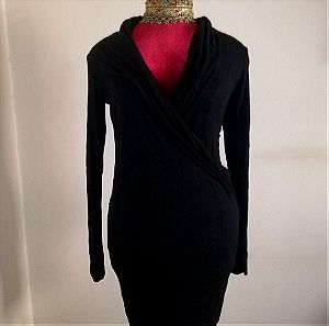 Μαύρο μακρυμάνικο φόρεμα - Small - 5€