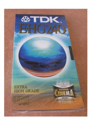 TDK VHS Extra High Grade 240 minutes new, sealed
