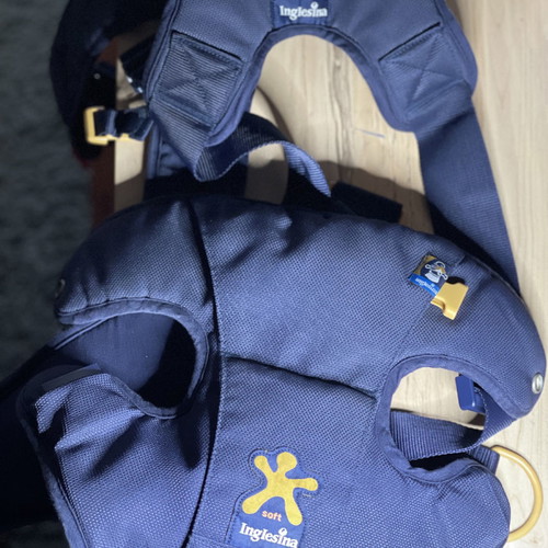 Soft Inglesina baby carrier and Potette Plus potty like new with bags