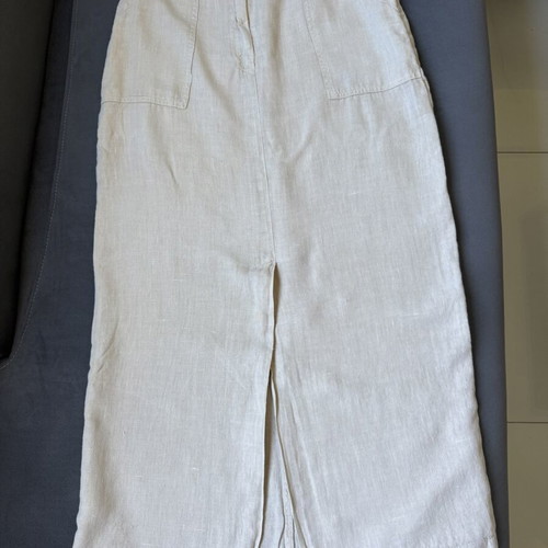 Linen maxi skirt beige used, Extreme for you, size L