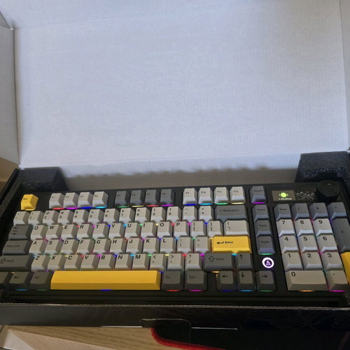 Ajazz Mechanical Keyboard like new with RGB lighting and display