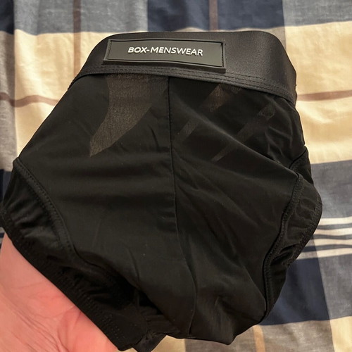 Box Menswear black briefs size Medium new