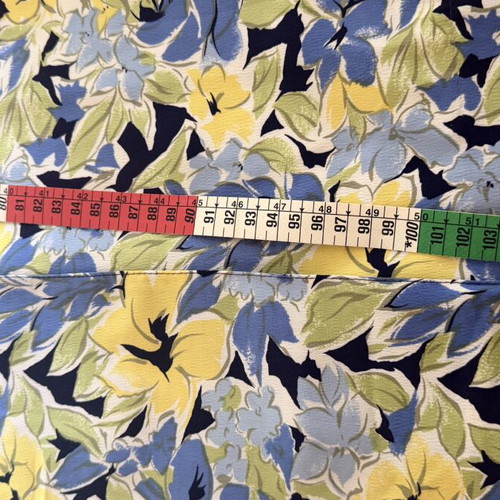 Vintage dress M-L like new, blue multicolor