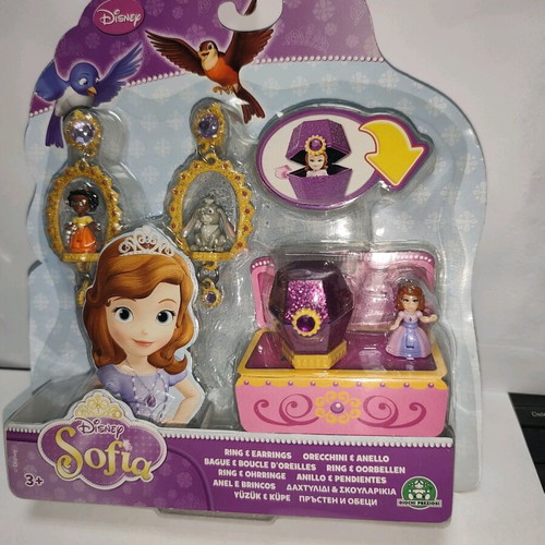 Disney Sofia Little Princess set earrings and rings new sealed