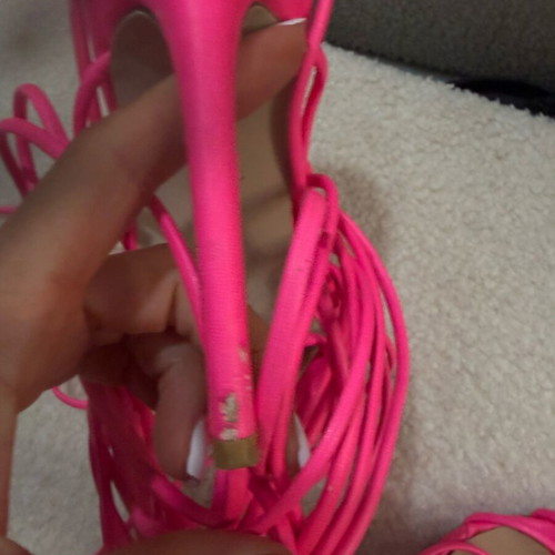 Gladiator heels refurbished, pink, size 37 with scratches