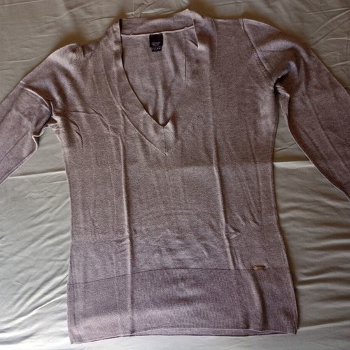 Esprit Collection women's V-neck blouse L like new, gray