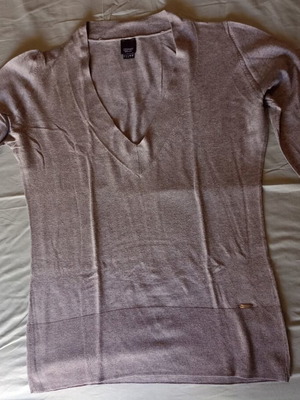 Esprit Collection women's V-neck blouse L like new, gray