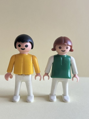 Playmobil boy and girl figures