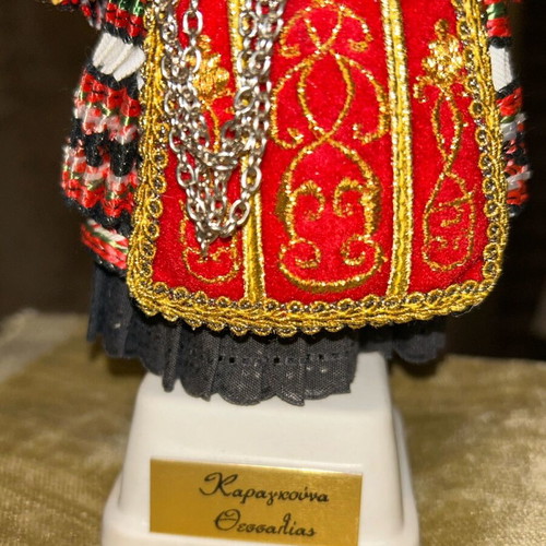 Traditional Thessalian doll with base