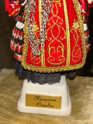 Traditional Thessalian doll with base