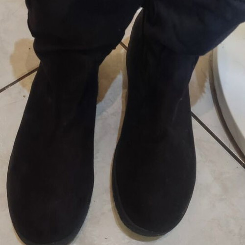 La Coquette ankle boots size 37 new with fur and velcro