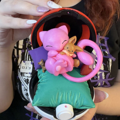 Cozy Mew with Eevee Doll Handmade