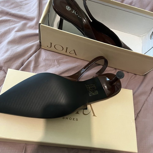 Luigi Brown Slingback Heels new
