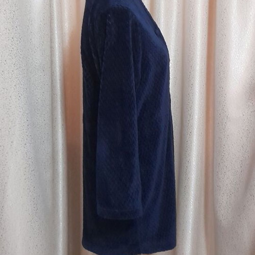 Oysho women's robe used, dark blue, size S, polyester fleece