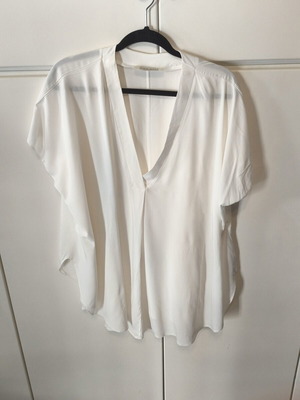 Moutaki white blouse used, size XL
