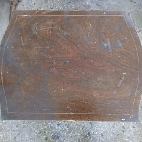 Vintage coffee table with wheels used and shelf