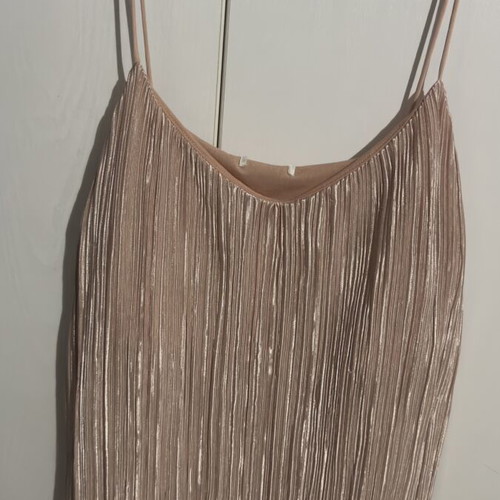 Satin top pink one size like new