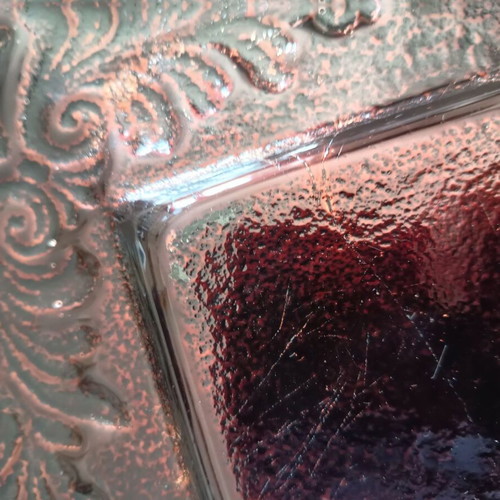 Glass decorative tray