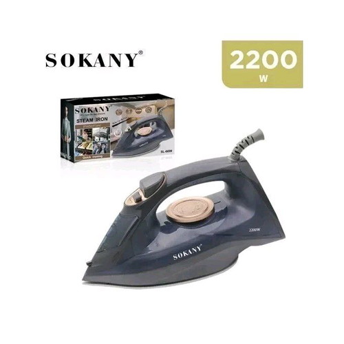 Sokany steam iron 2200W new with ceramic soleplate and steam functions
