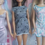 Barbie dolls set of 3, original Mattel dresses