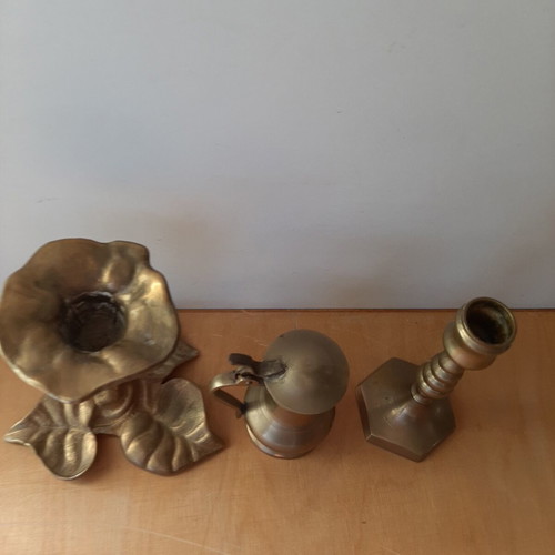 Vintage bronze decorative items like new, set of 3