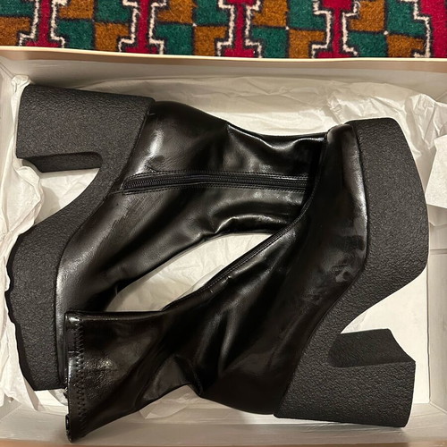 Tsakiris Mallas chunky ankle boots new, black size 39