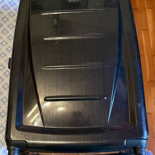 Samsonite large suitcase 80 cm, blue black