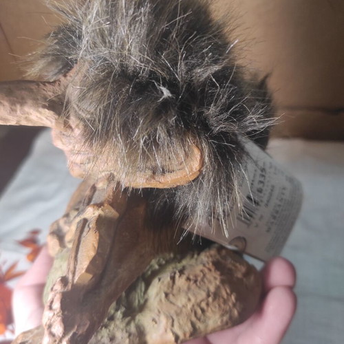 Ny Form Original 1980s Norwegian Handmade Fiddler Troll 17cm ύψος καινούριο με ετικέτα