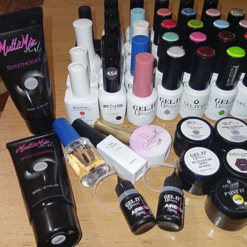 Gel Nail Polish Lot, 68 Unique Colors, New