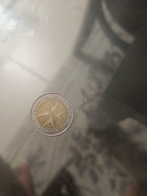 Malta 2 euro coin 2008 used, normal