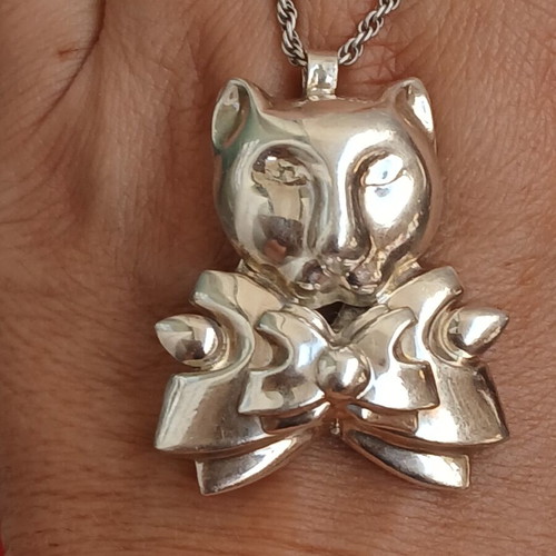 Follei Folli silver 925 necklace with 4 cm pendant and 42 cm chain