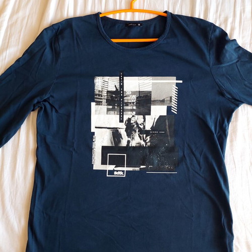Bodytalk Mens Long Sleeve T-Shirt Blue Size M like new