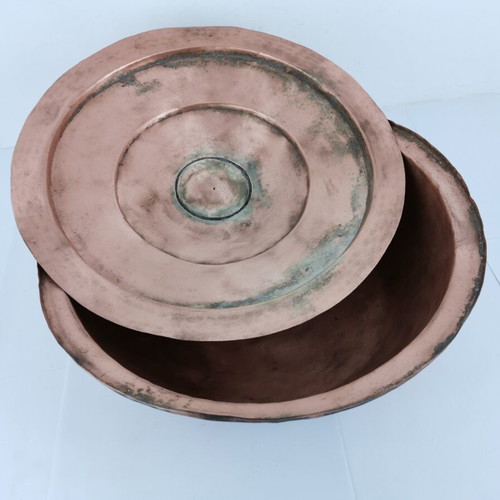 Copper pot used, 1960s vintage