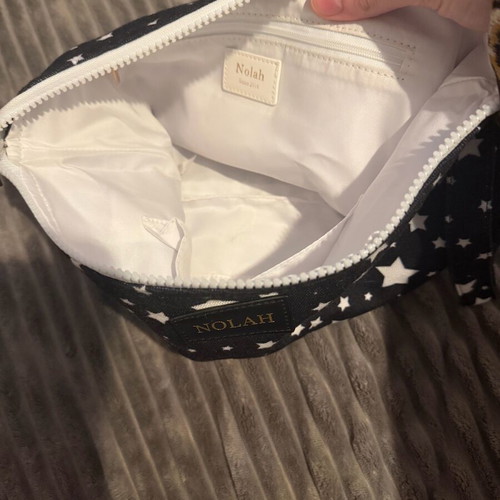 NOLAH pouch with stars new, black and white