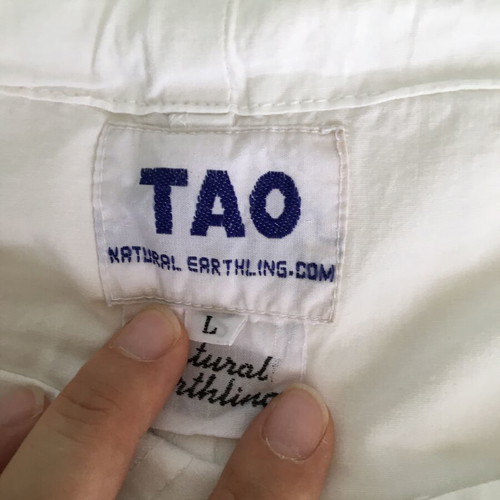 White summer pants 3/4 size L like new